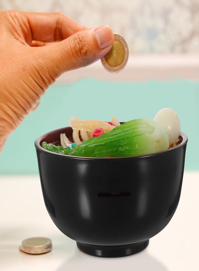 FOYTOKI Ramen Bowl Piggy Bank Large Capacity Coin Jar Simulated Food Model Money Box Decorative Kitchen Counter Savings Container - Image 5